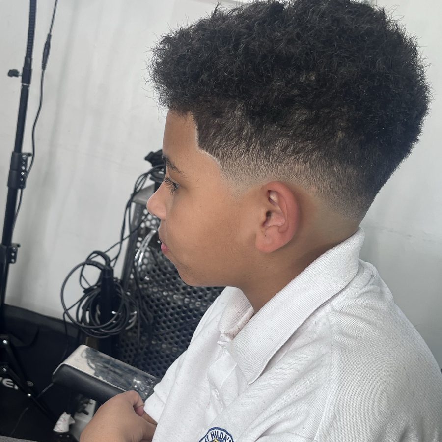 Modern men's cut at RYAN STYLES, Whitefield